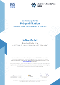 Praequalifikation Präqualifikation